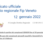 PROROGA RINVIO RIPRESA CAMPIONATI